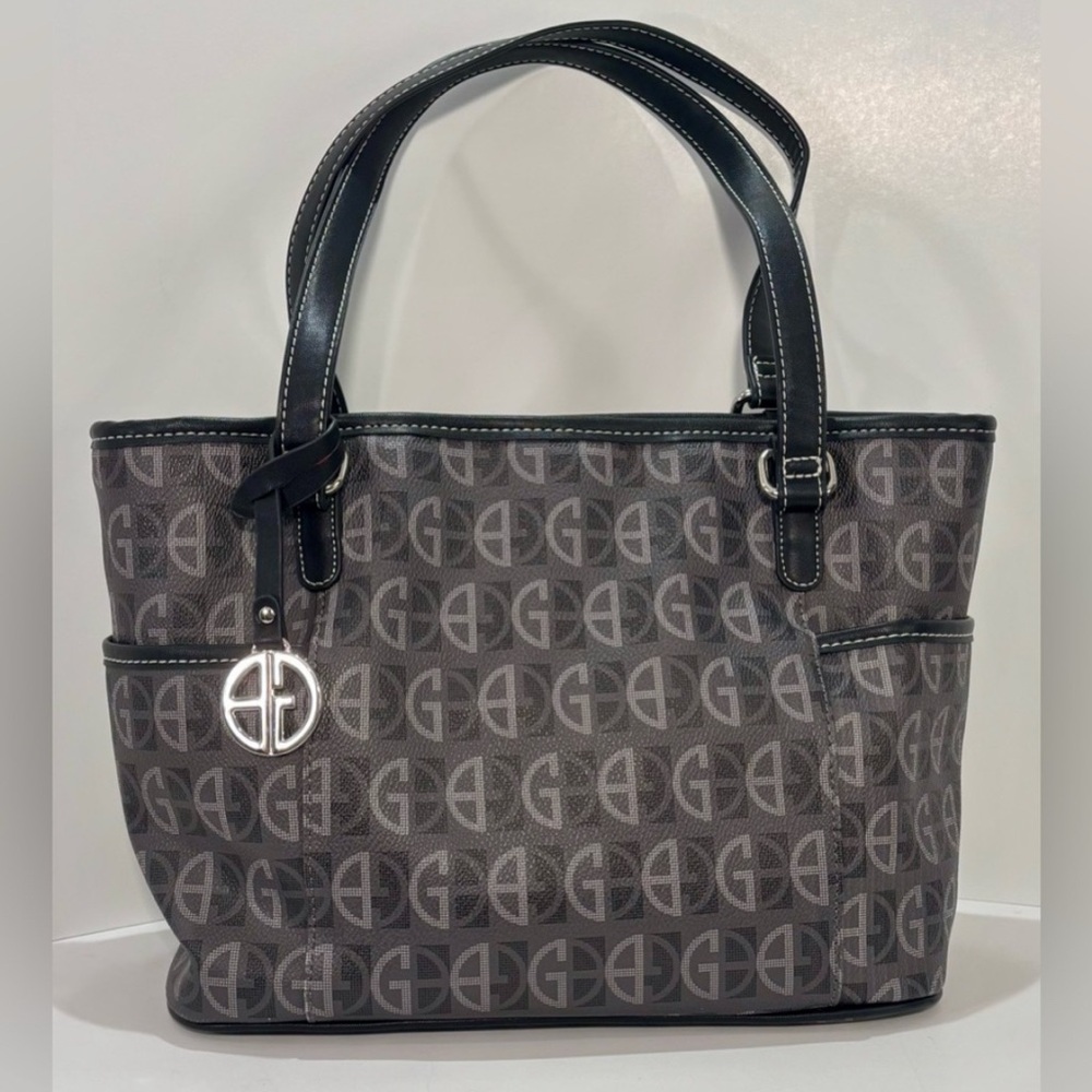 Gianni Bernini Gray Satchel Bag